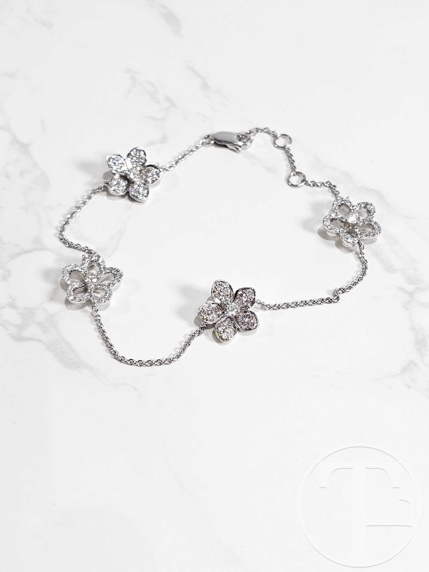 Graff Wild Flower Pave Diamond Bracelet