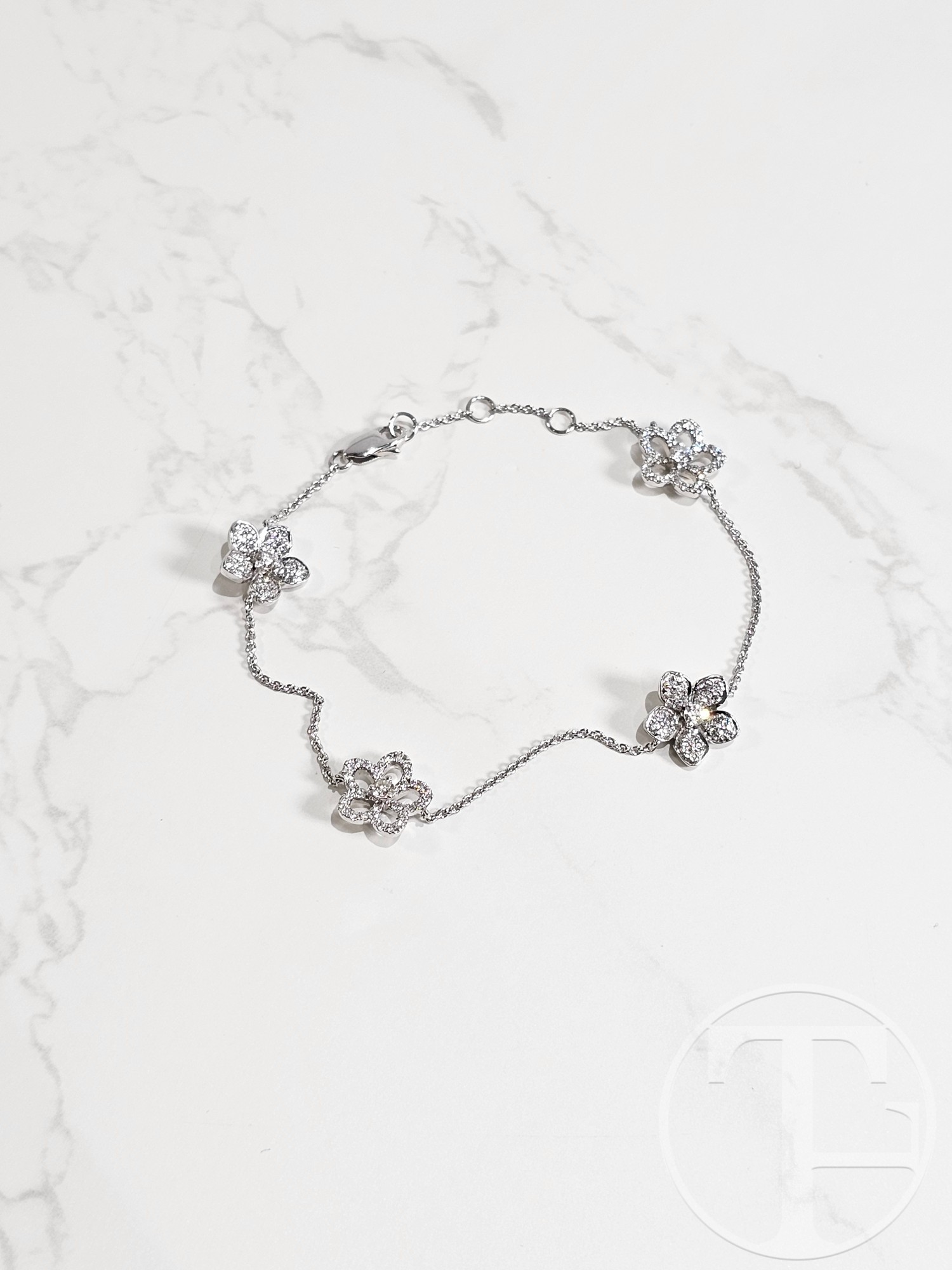 Graff Wild Flower Pave Diamond Bracelet - Image 2