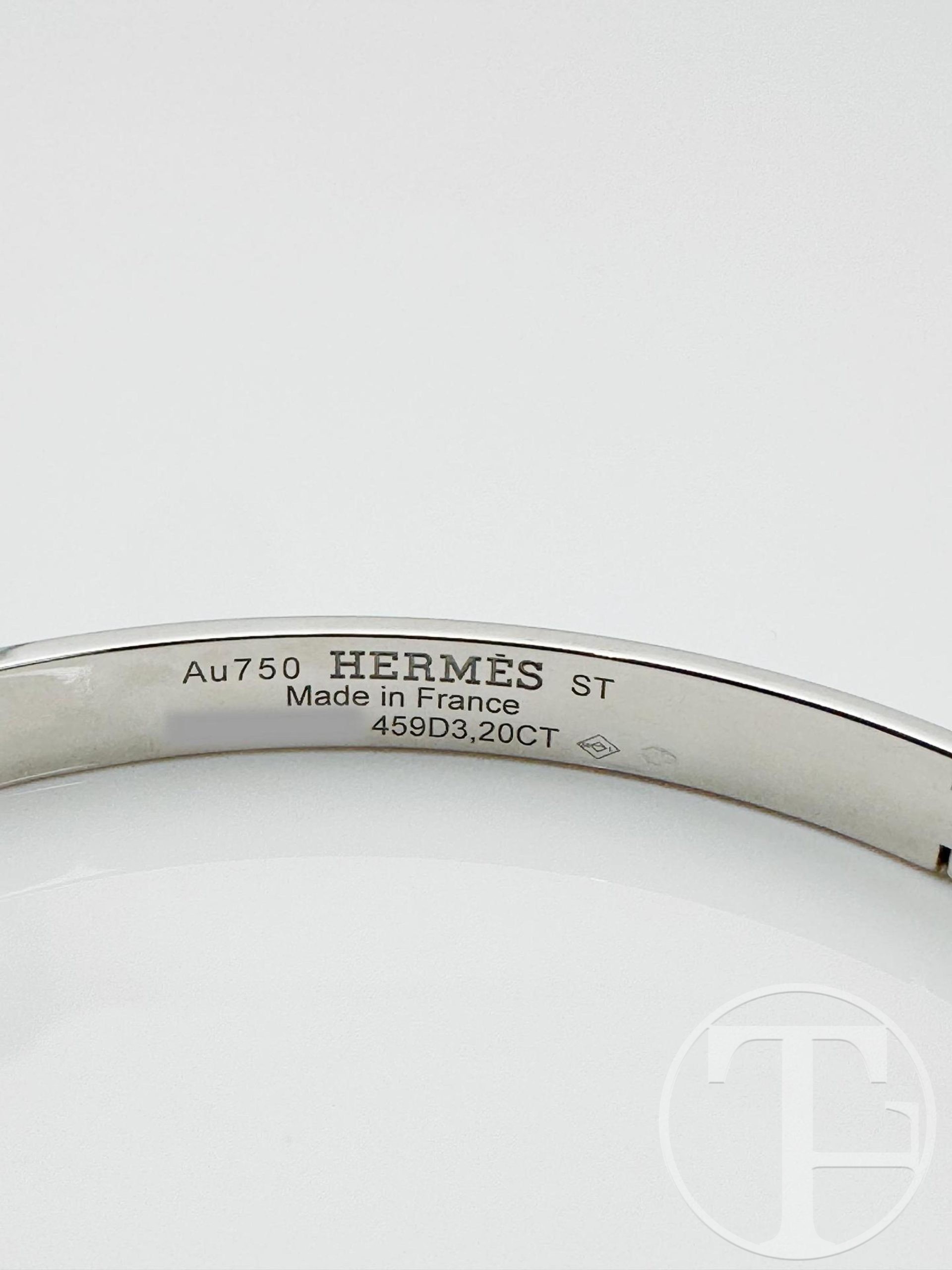 hermes h d'ancre bracelet (full diamond) hermes h d'ancre bracelet (full diamond)