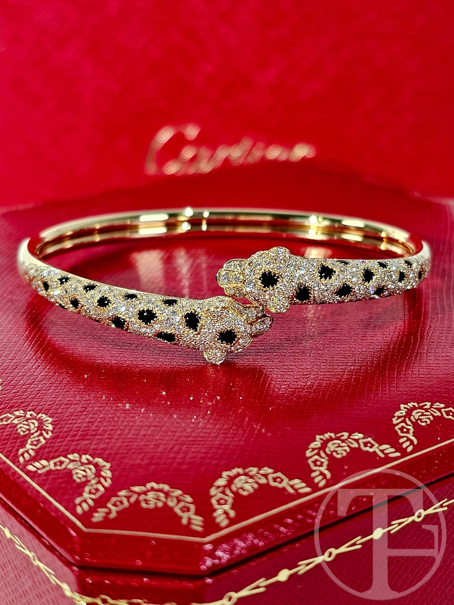 cartier panthère diamond bracelet, small model cartier panthère diamond bracelet, small model