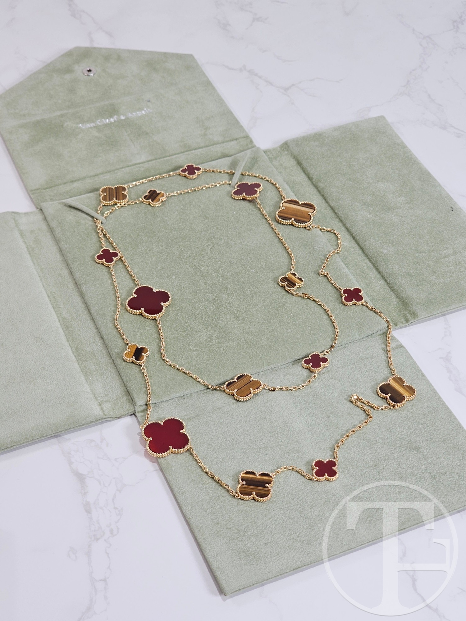 vca magic alhambra 16 motif necklace vca magic alhambra 16 motif necklace