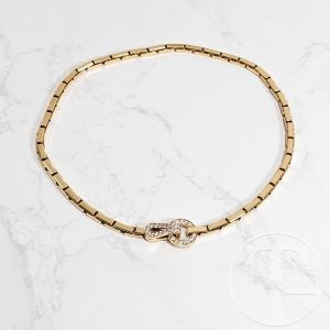 cartier agrafe diamond necklace