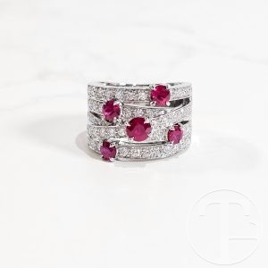 New Arrivals harry winston crossover ruby ring