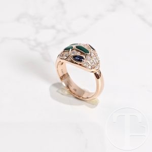 Home bvlgari serpenti seduttori malachite ring