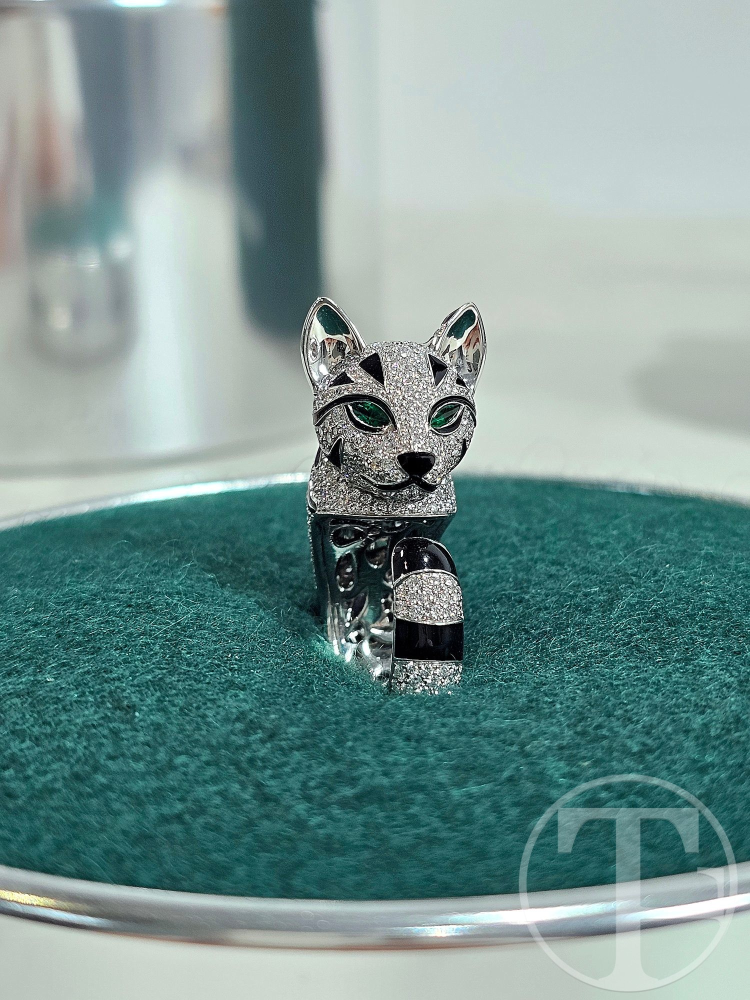 fuzzy leopard cat ring fuzzy leopard cat ring