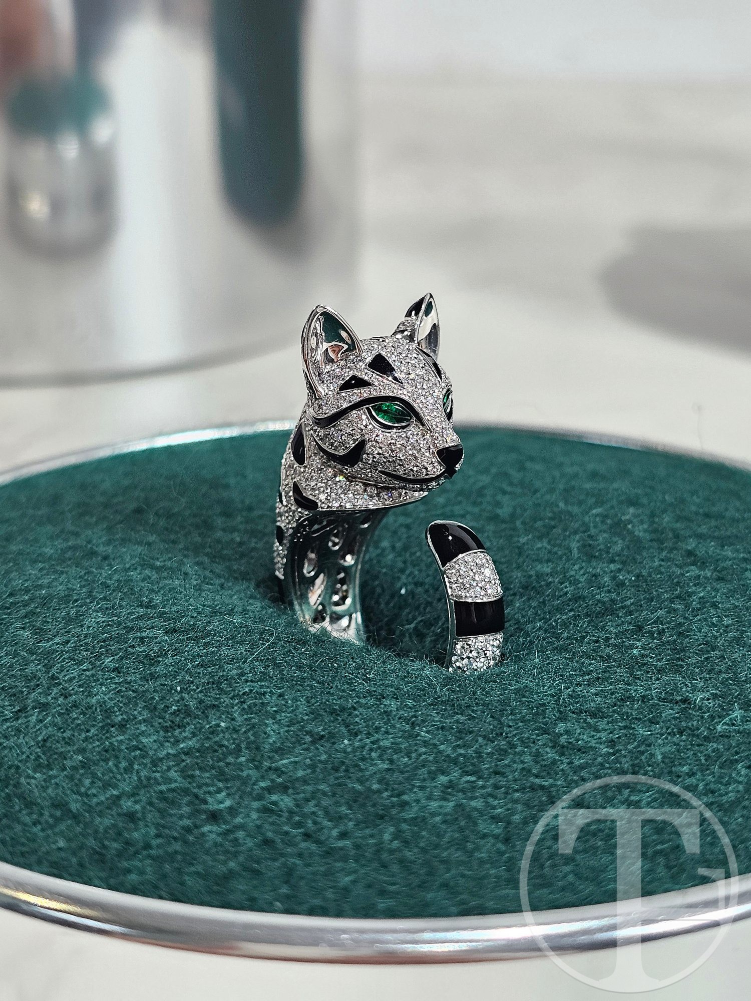 fuzzy leopard cat ring fuzzy leopard cat ring