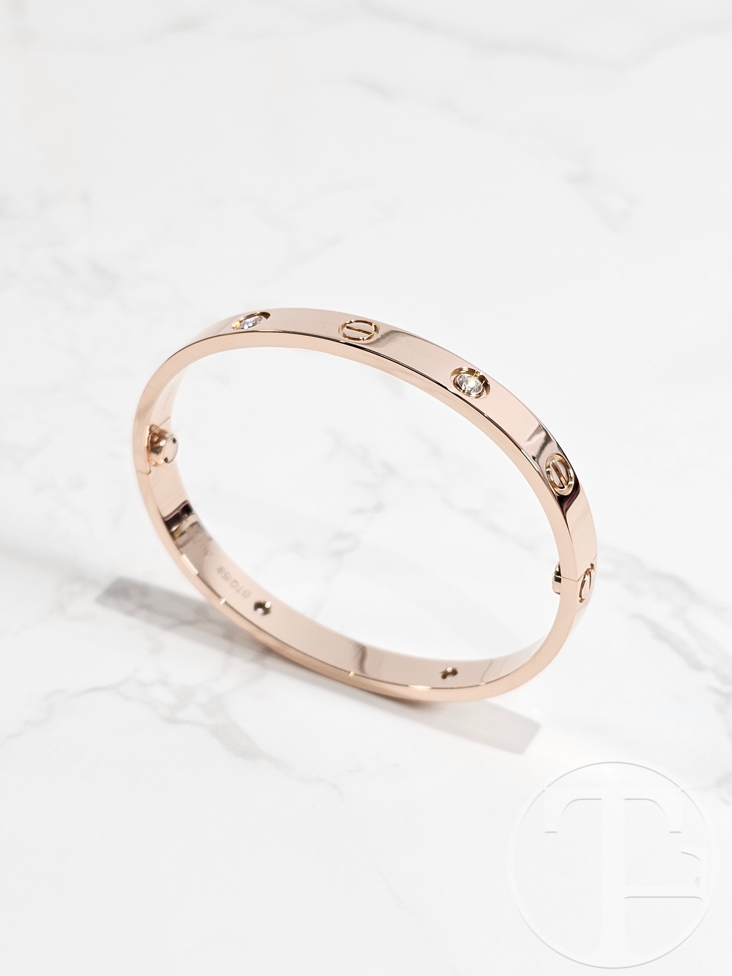 cartier love 4 diamond bracelet, medium model cartier love 4 diamond bracelet, medium model