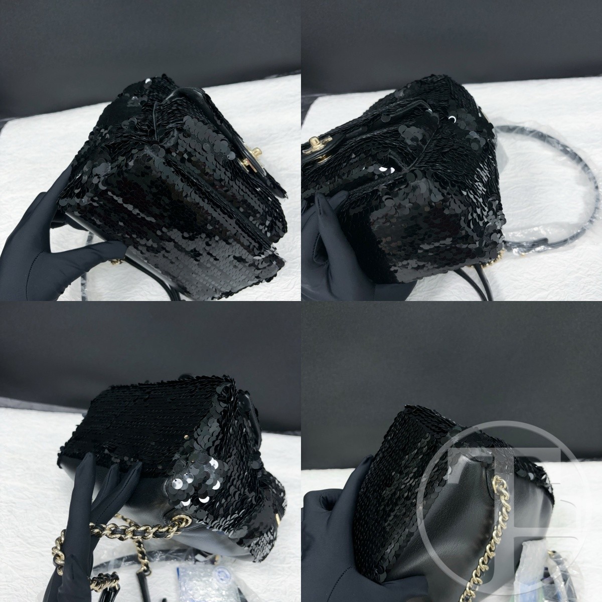 chanel black sequin backpack no.27 (2019) chanel black sequin backpack no.27 (2019)