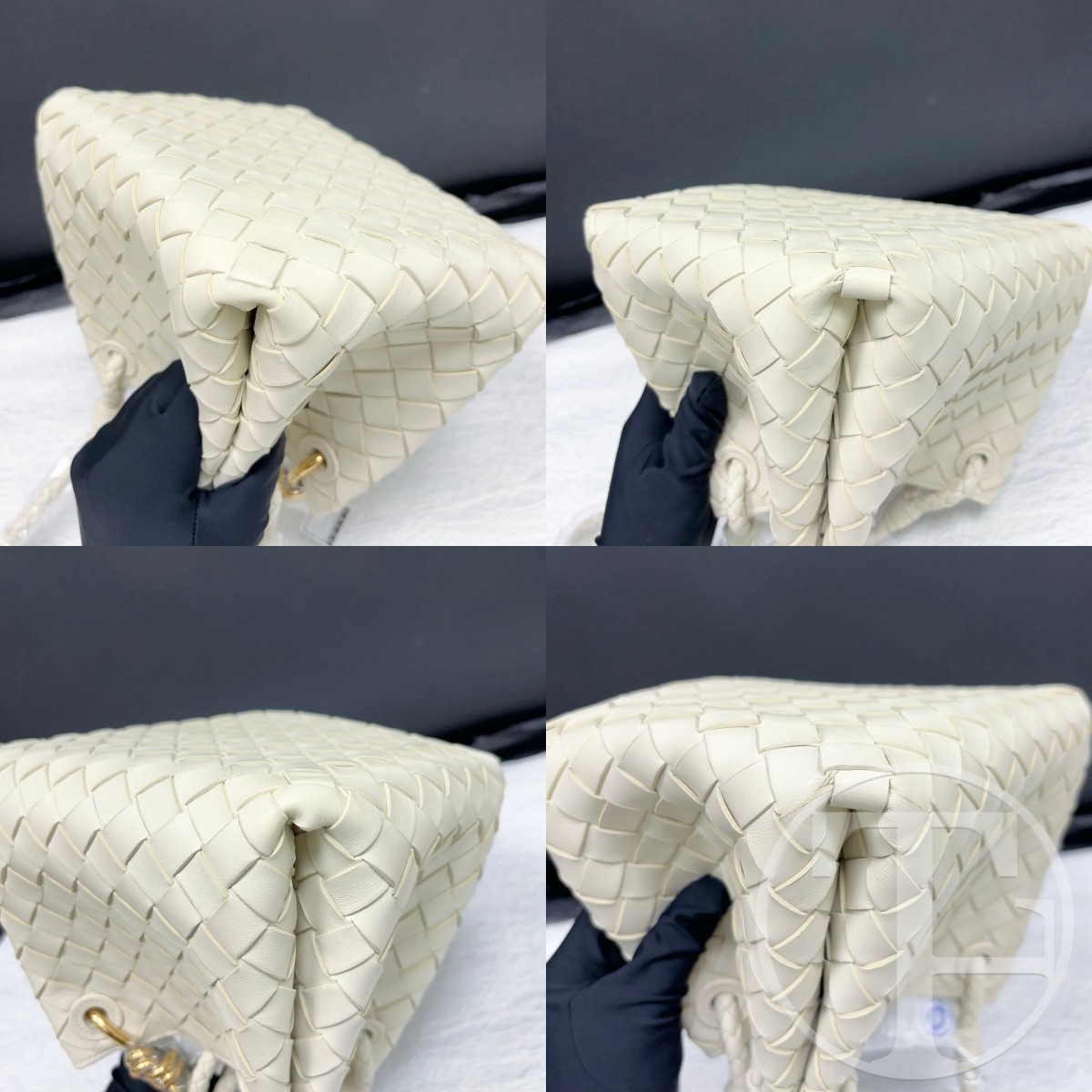 bottega veneta small parachute intrecciato bucket bag in sea salt lambskin bottega veneta small parachute intrecciato bucket bag in sea salt lambskin