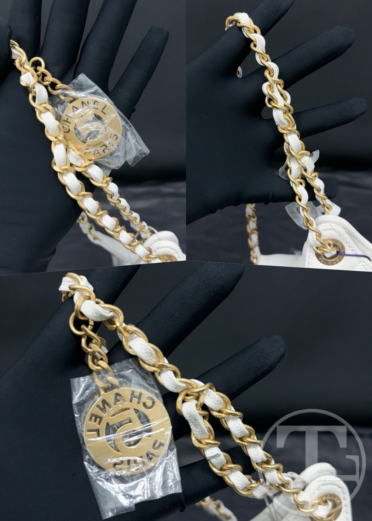 chanel white caviar leather hobo bag microchipped (22) with gold tone hardware chanel white caviar leather hobo bag microchipped (22) with gold tone hardware