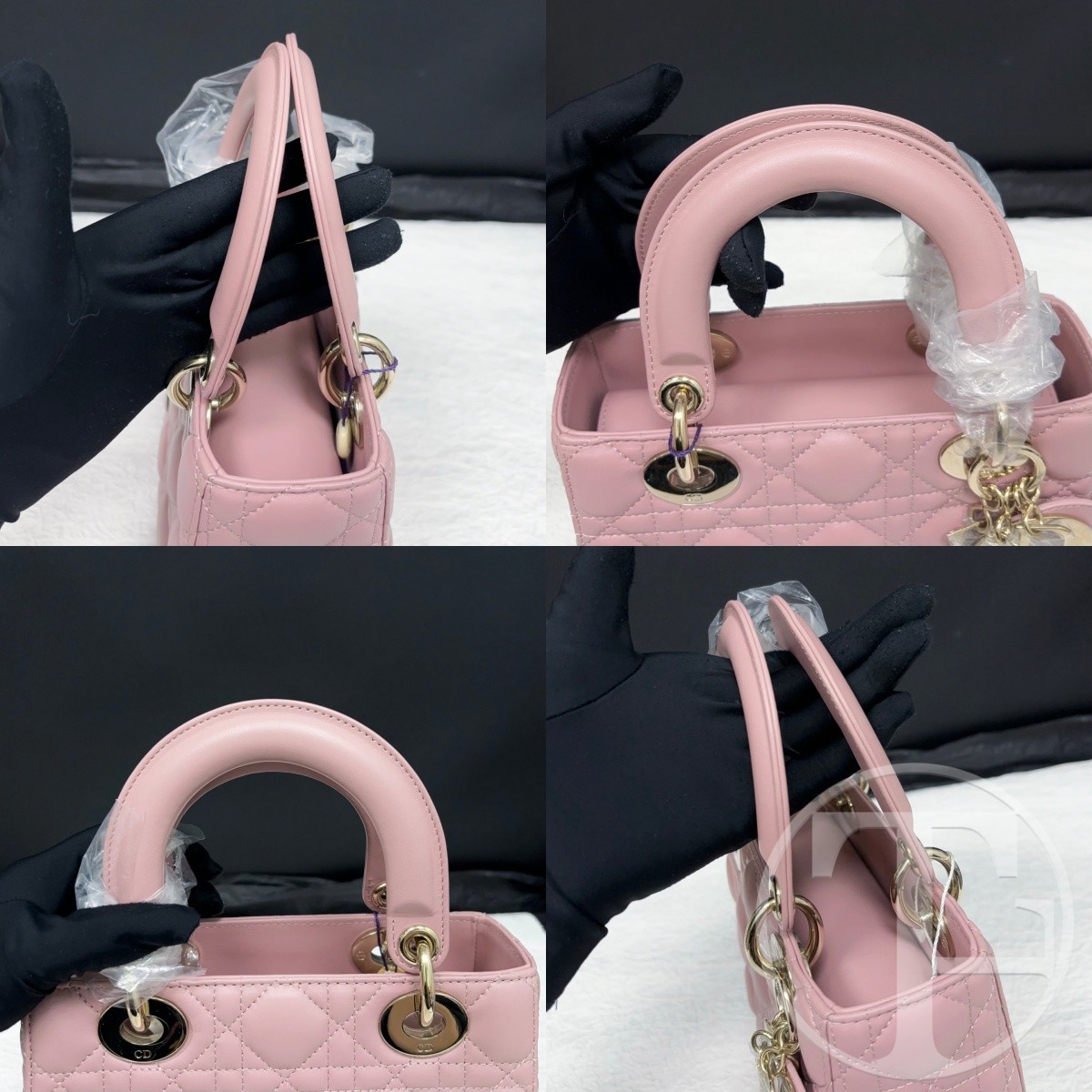 dior lady dior bag in pink lambskin with four compartments dior lady dior bag in pink lambskin with four compartments