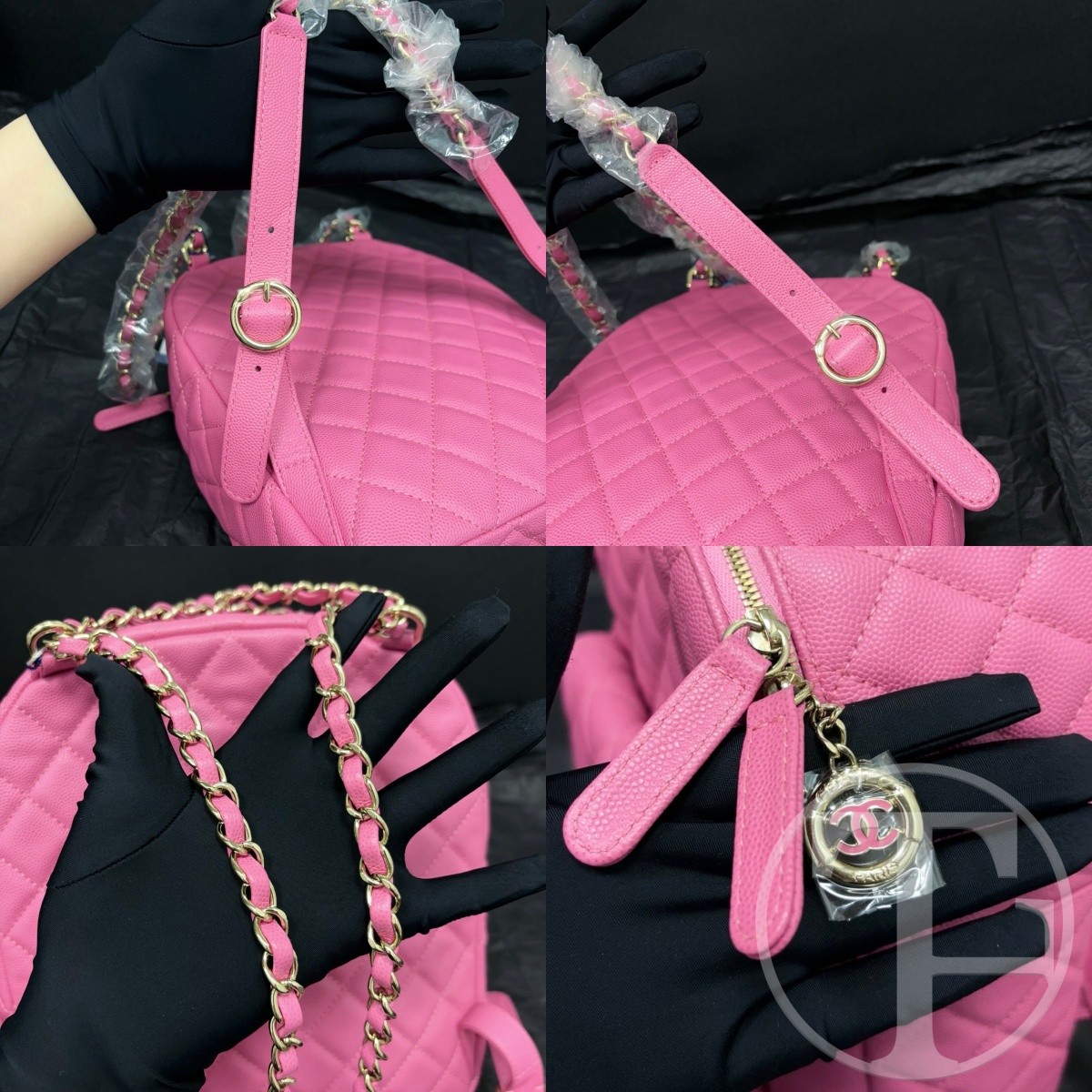 chanel pink caviar skin backpack no.27 (2019) without card chanel pink caviar skin backpack no.27 (2019) without card