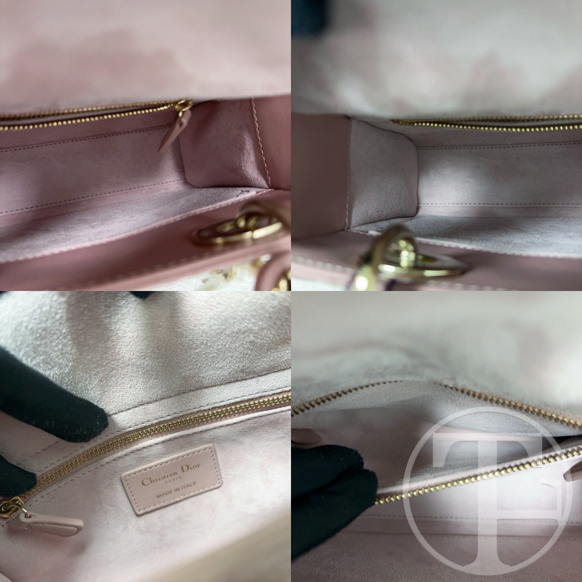 dior lady dior bag in pink lambskin with four compartments dior lady dior bag in pink lambskin with four compartments