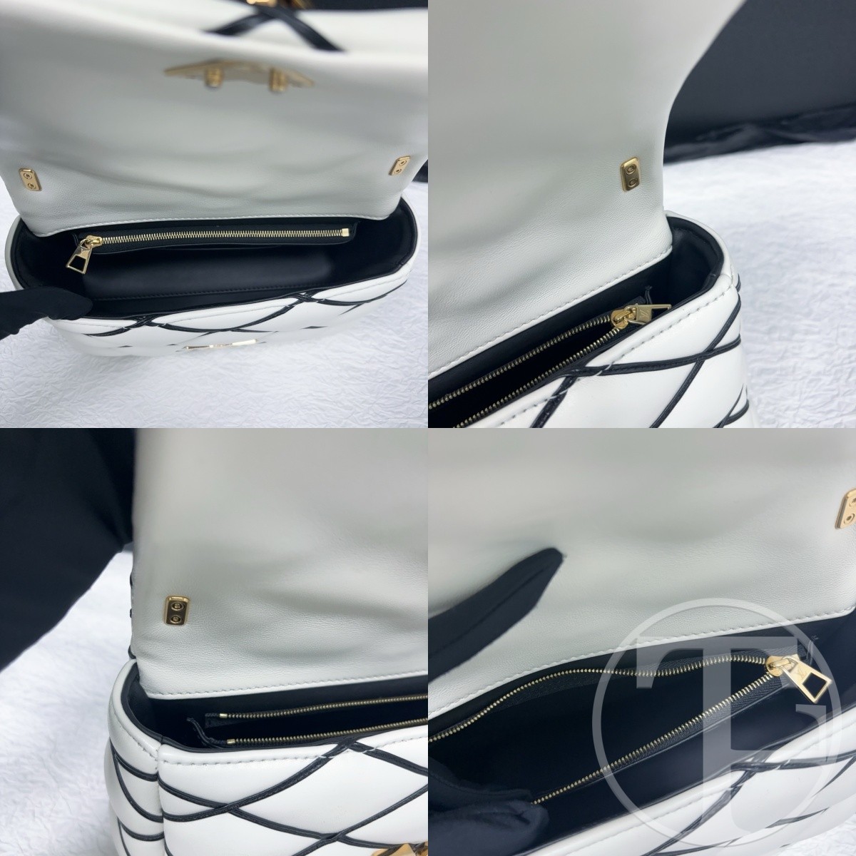 louis vuitton go 14 black and white diamond quilted lambskin medium bag louis vuitton go 14 black and white diamond quilted lambskin medium bag