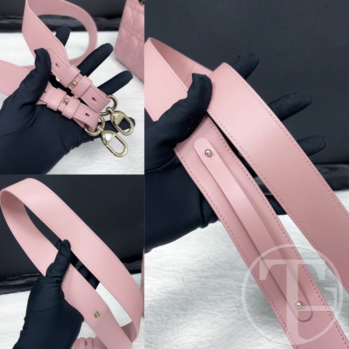 dior lady dior bag in pink lambskin with four compartments dior lady dior bag in pink lambskin with four compartments