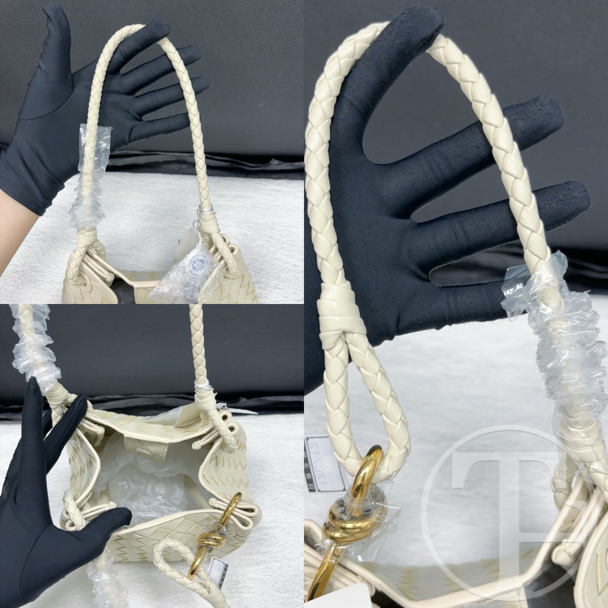 bottega veneta small parachute intrecciato bucket bag in sea salt lambskin bottega veneta small parachute intrecciato bucket bag in sea salt lambskin