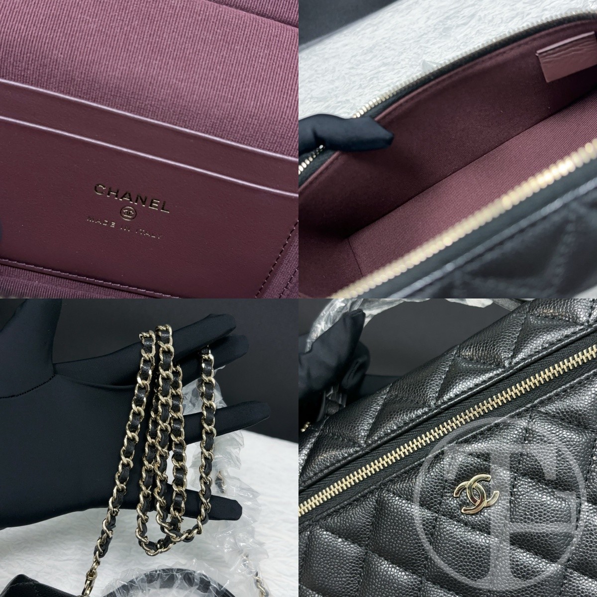 chanel black caviar leather lunch box bag microchipped (25) with gold tone hardware chanel black caviar leather lunch box bag microchipped (25) with gold tone hardware