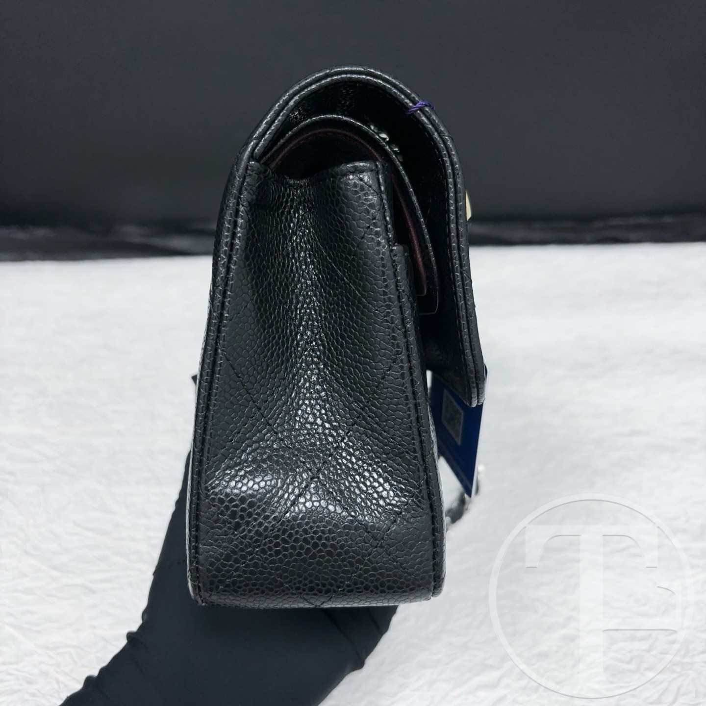 chanel black caviar leather small cf no.23 (2023) with box and dust bag chanel black caviar leather small cf no.23 (2023) with box and dust bag