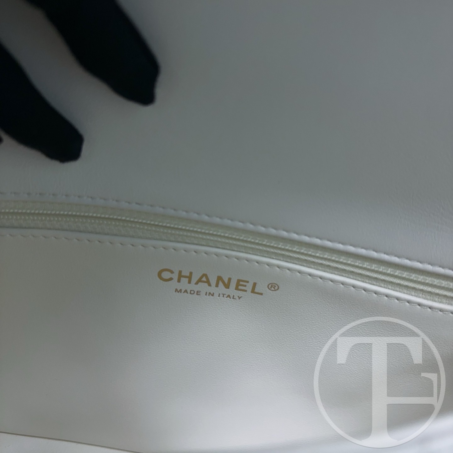 chanel white smooth calfskin square bag no.24 (2024) with dust bag chanel white smooth calfskin square bag no.24 (2024) with dust bag