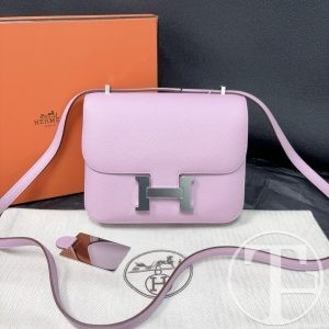 hermes mauve sylvestre epsom constance mini 18 (2022)