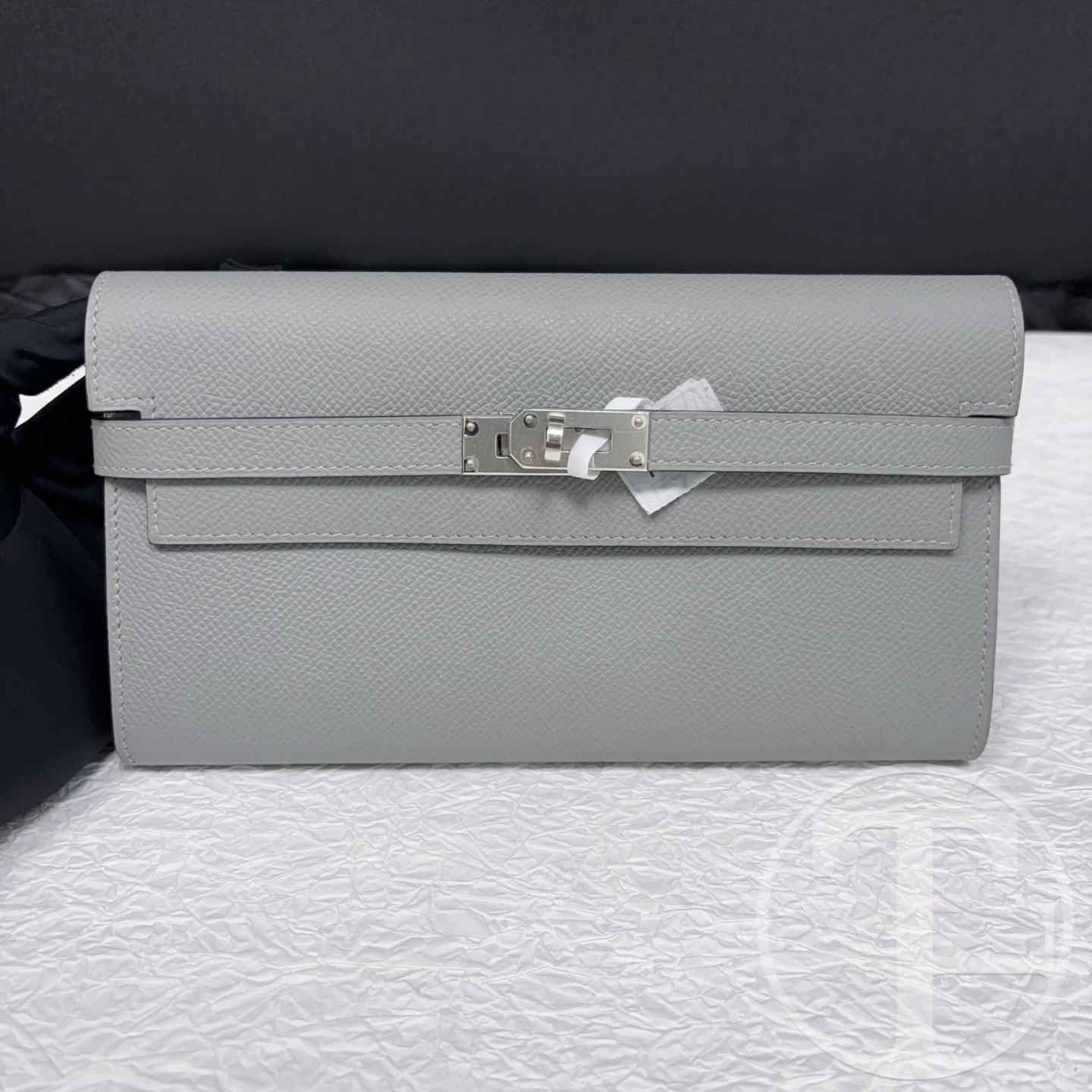 hermes 4z gris pantin epsom kelly classique wallet stamp a hermes 4z gris pantin epsom kelly classique wallet stamp a