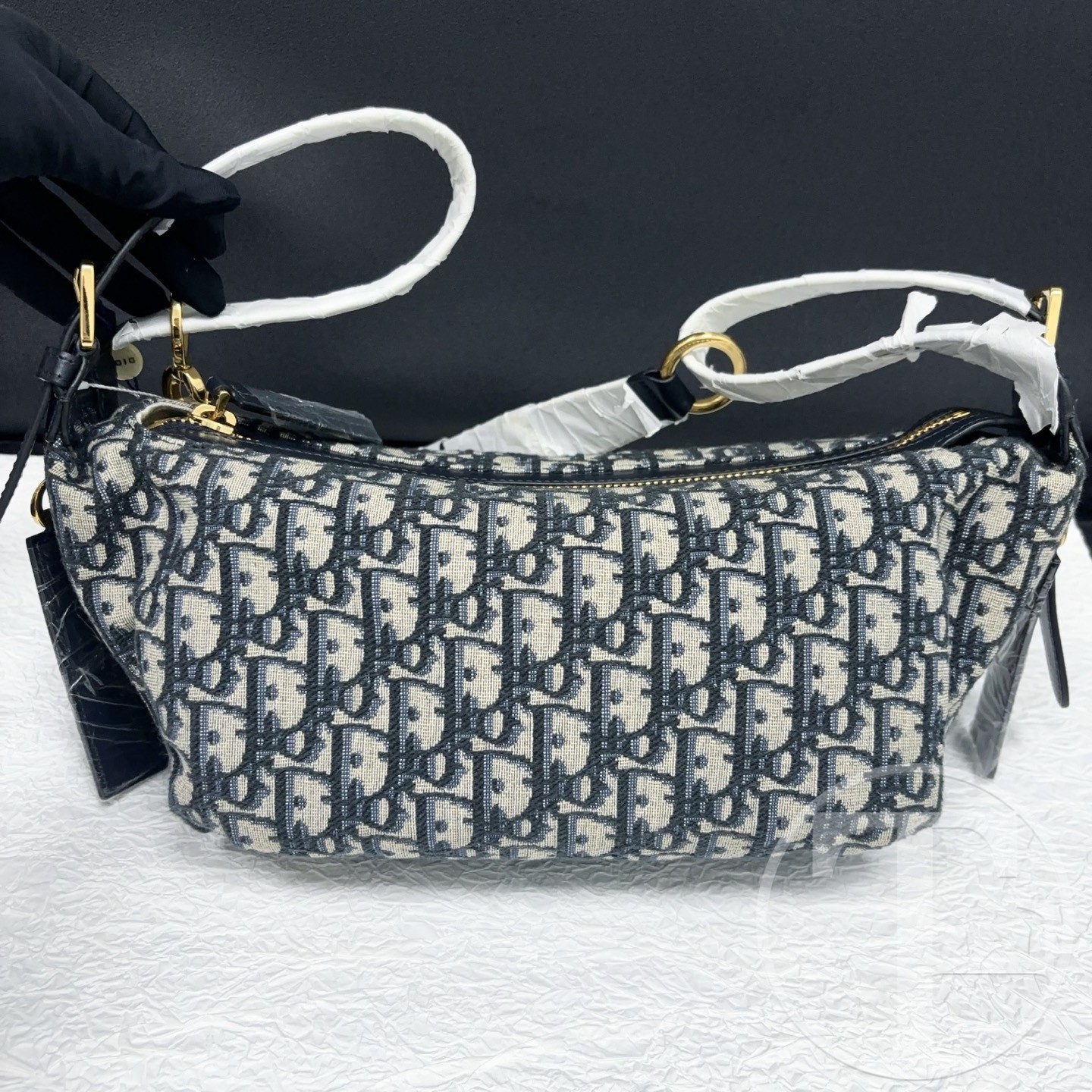 dior blue oblique jacquard d journey lunch box bag 88ma☆1224 (2024) dior blue oblique jacquard d journey lunch box bag 88ma☆1224 (2024)