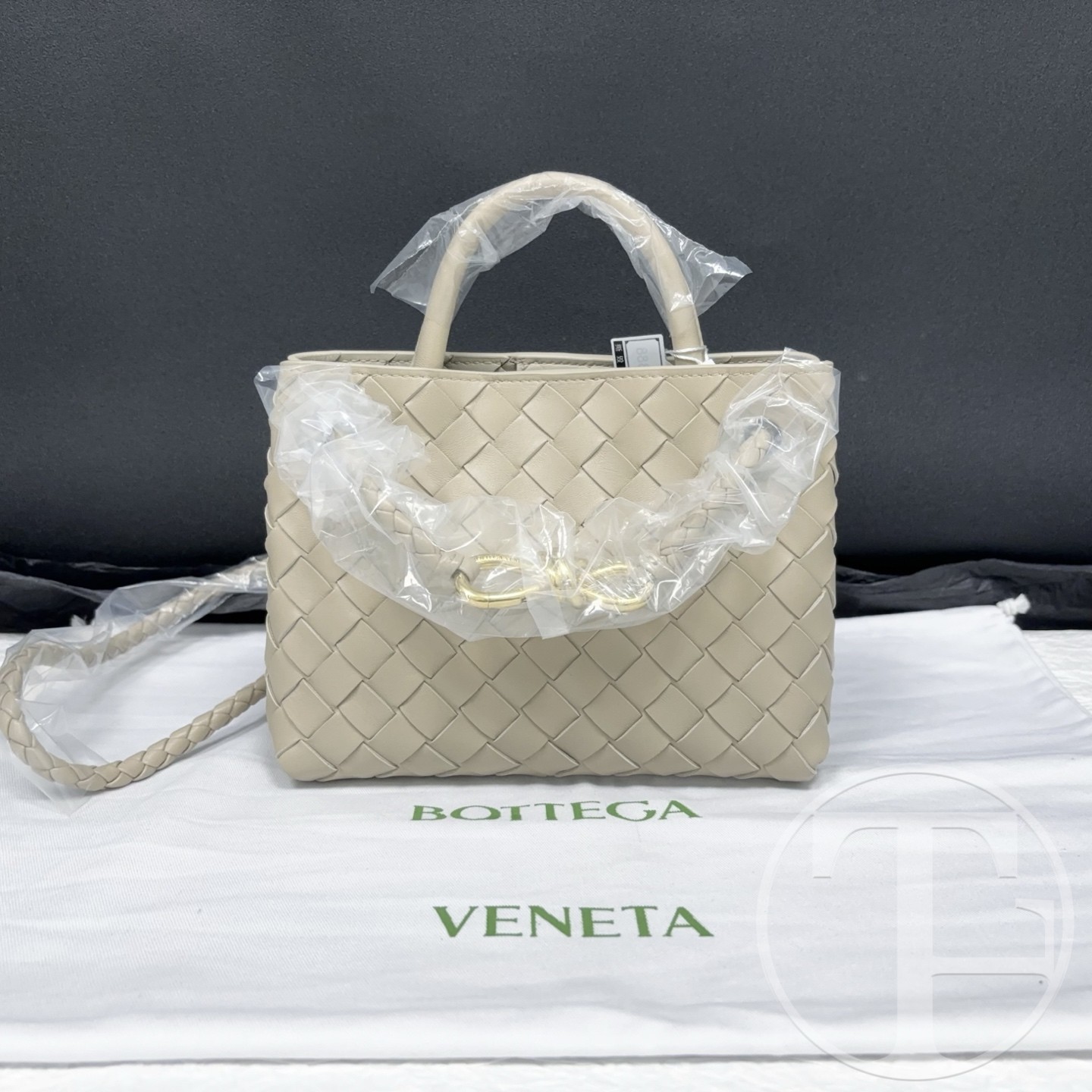 bottega veneta mini andiamo intrecciato bag in ecru lambskin with gold tone hardware bottega veneta mini andiamo intrecciato bag in ecru lambskin with gold tone hardware