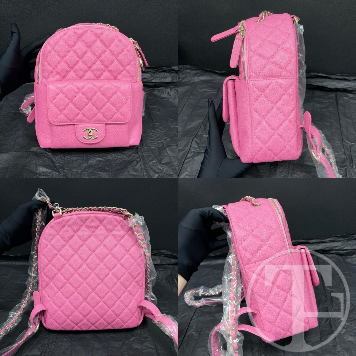 chanel pink caviar skin backpack no.27 (2019) without card chanel pink caviar skin backpack no.27 (2019) without card